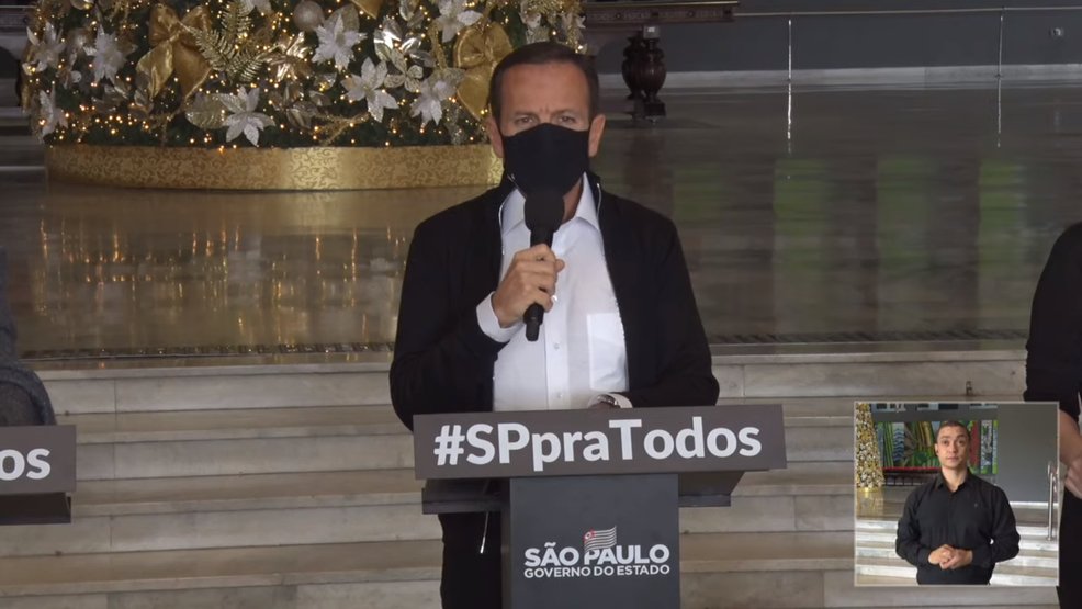 DORIA DIZ QUE SP VACINARÁ CRIANÇAS OU SEM AUTORIZAÇÃO DA SAÚDE